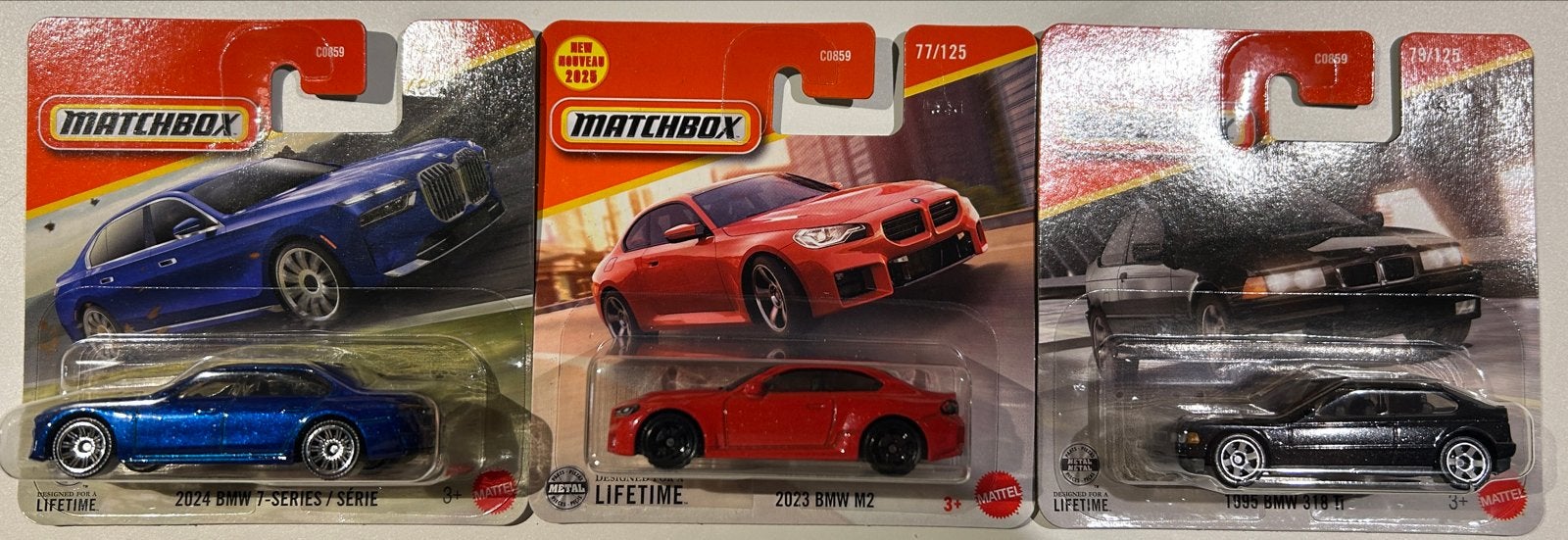 Matchbox BMW Set: 7-Serie, M2, 318 ti (Nieuw), Ophalen of Verzenden, Nieuw, Auto