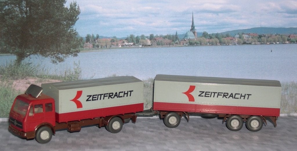 Zeitfracht Mercedes 1632  Wiking, Ophalen of Verzenden, Zo goed als nieuw, Bus of Vrachtwagen, Wiking