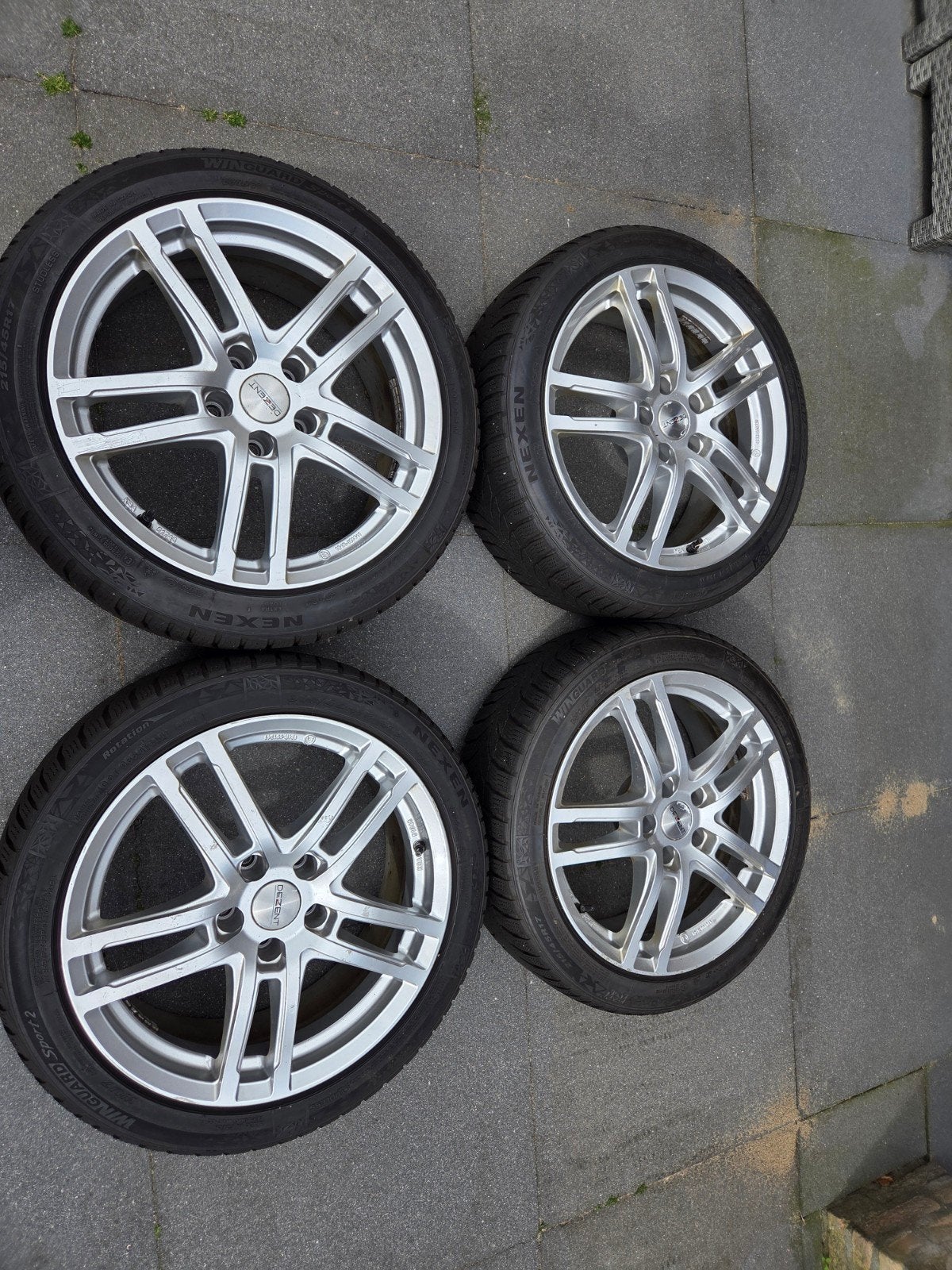Winterset 17 INCH 5x110, Ophalen, Banden en Velgen, 17 inch, Winterbanden