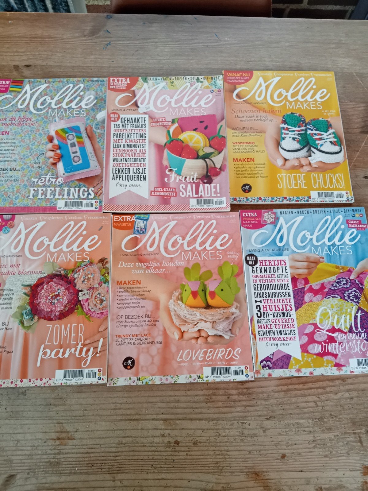 6 Mollie Makes: Leuk Handwerkblad, Ophalen of Verzenden, Gelezen, Overige typen