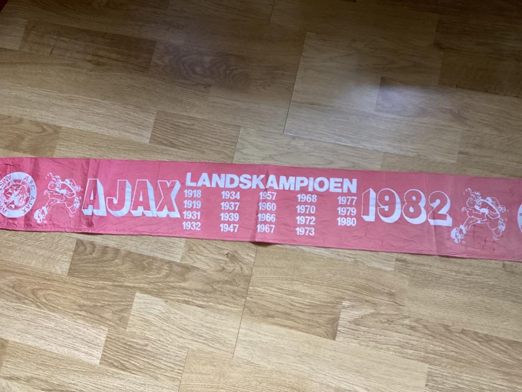 Sjaaltje Ajax Landskampioen 1982, Verzenden, Gebruikt, Ajax, Vaantje of Sjaal