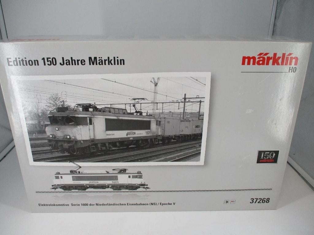 MÄRKLIN 37268: jubileumloc 1601 "Amsterdam" van RAILION, Wisselstroom, Locomotief, Nieuw, Ophalen of Verzenden