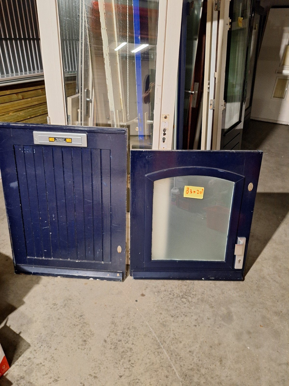 te koop boerendeuren, Ophalen, Binnendeur, 200 tot 215 cm, Glas