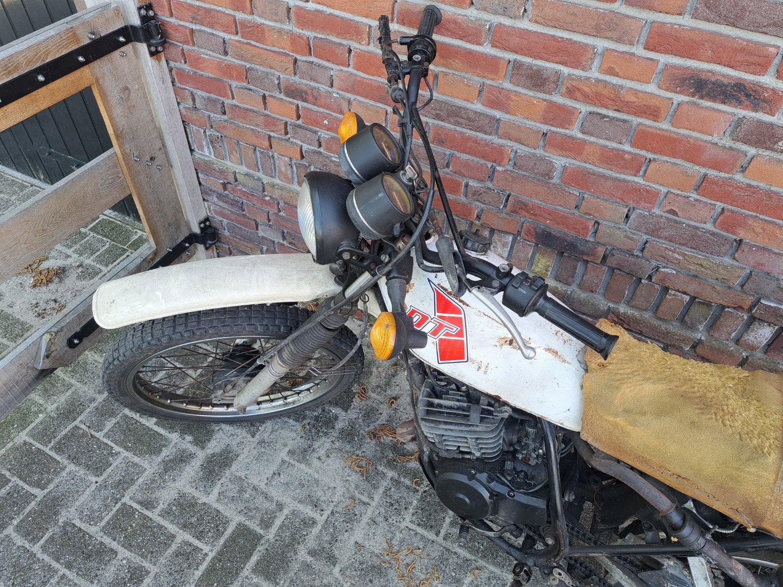 2x Yamaha dt crossbrommer bromfiets motor oldtimer 125 Blok, 6 versnellingen, Maximaal 45 km/u, Yamaha, Ophalen of Verzenden