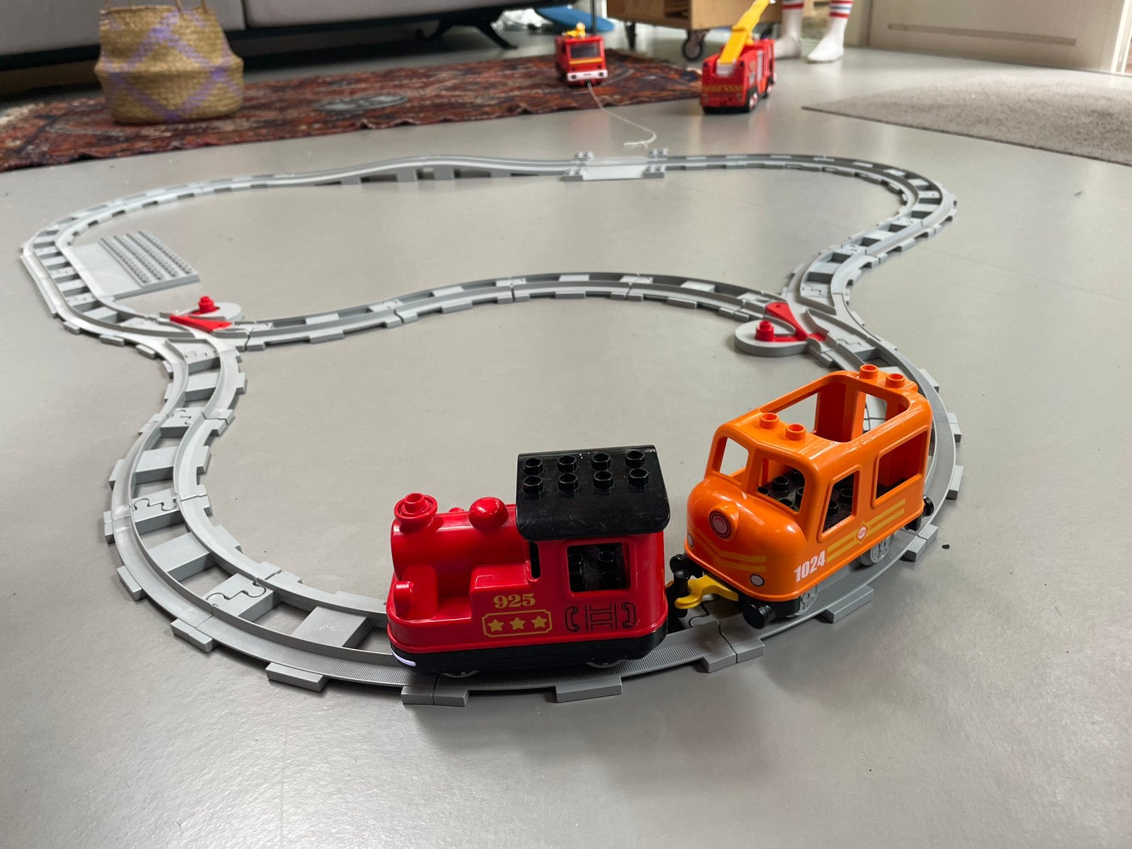 Duplo trein (elecktrisch), duplo dierentuin, brandweer etc., Kinderen en Baby's, Ophalen, Zo goed als nieuw, Duplo