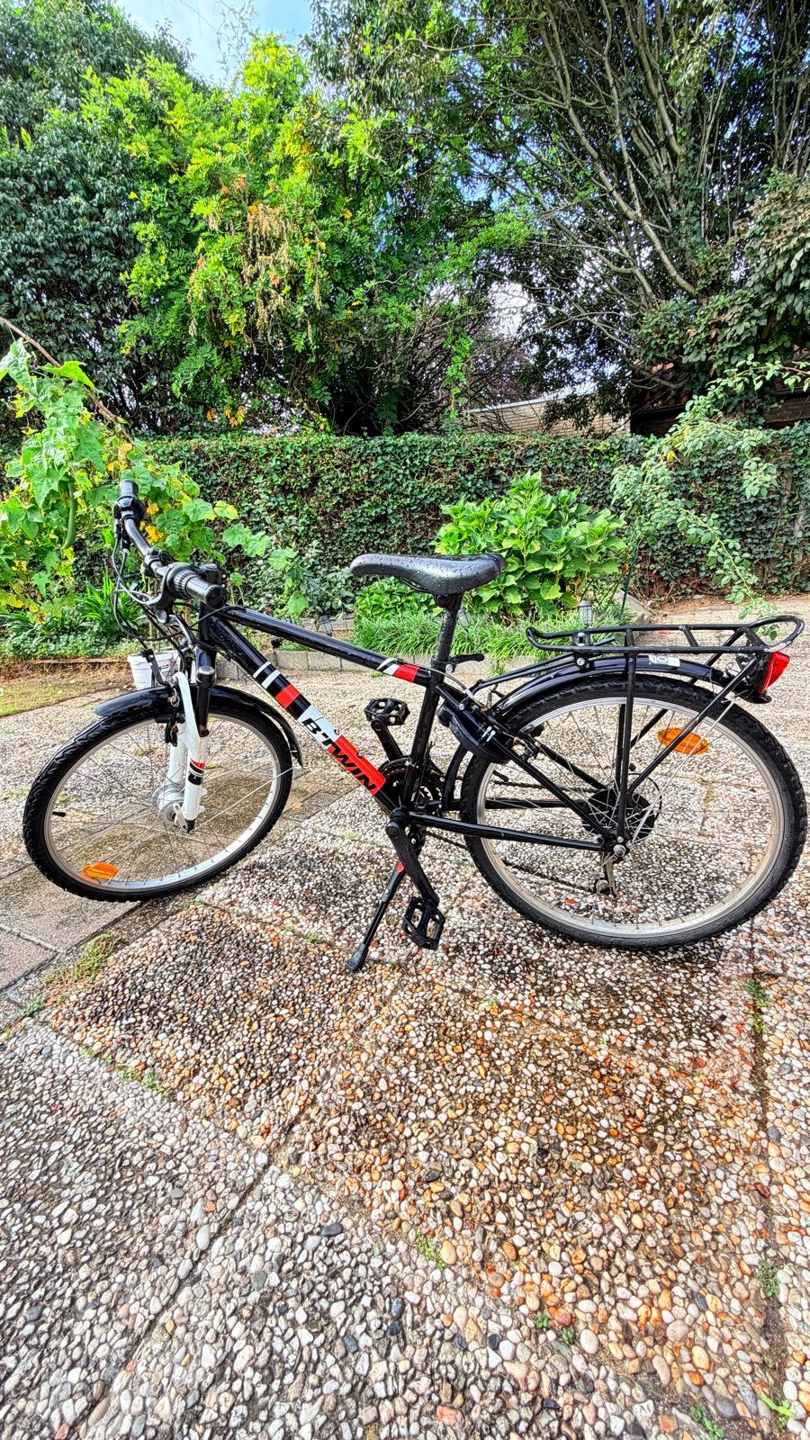 Stoere B'TWIN jongensfiets met versnellingen 24 maat, Gebruikt, Velgrem, Versnellingen, Minder dan 49 cm
