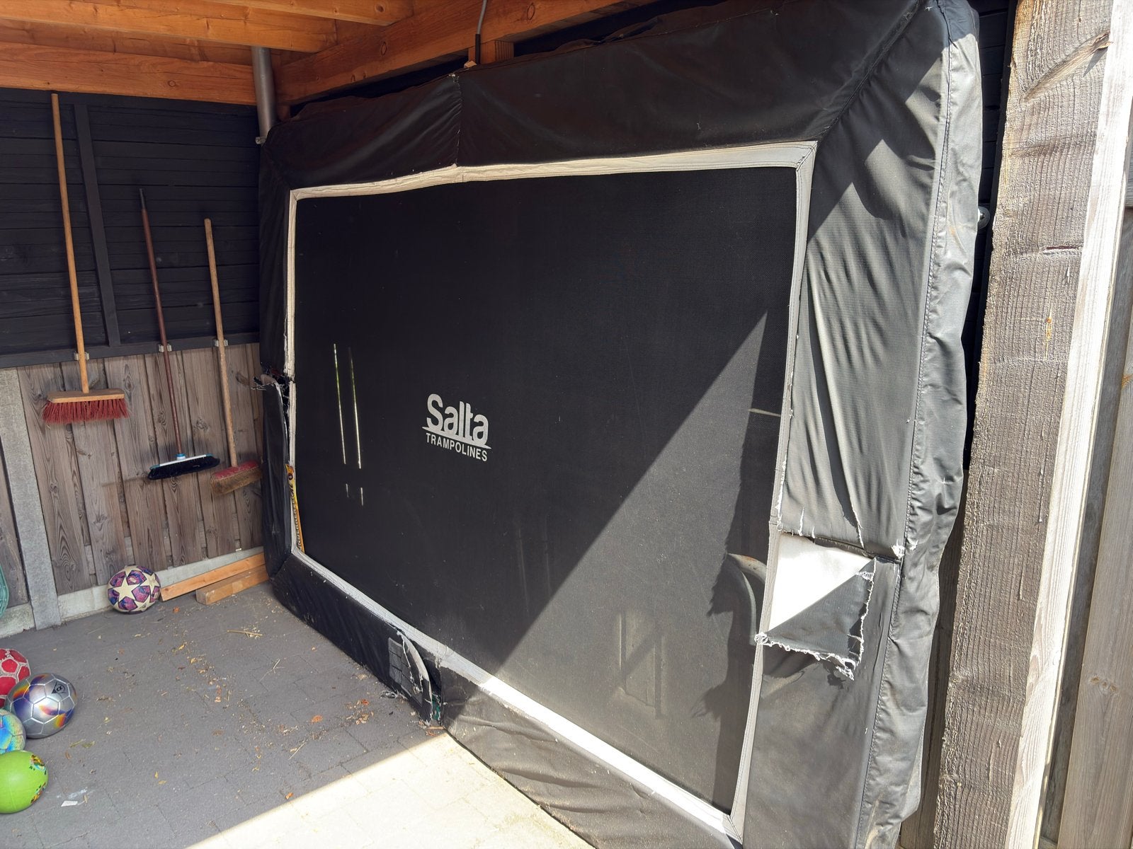 Salta Trampoline - Rand en veiligheidsnet te vernieuwen, Kinderen en Baby's, Speelgoed | Buiten | Trampolines, Ophalen, Gebruikt