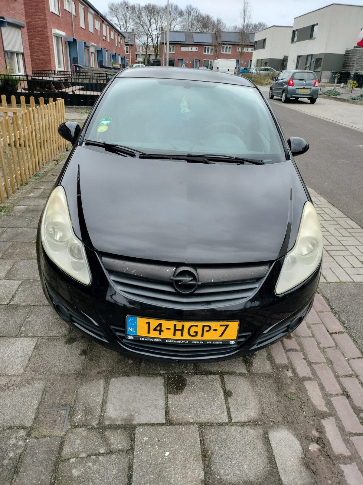 Opel Corsa 1.2 16V 5D 2008 Zwart, Auto's, Voorwielaandrijving, 4 cilinders, 1229 cc, Origineel Nederlands