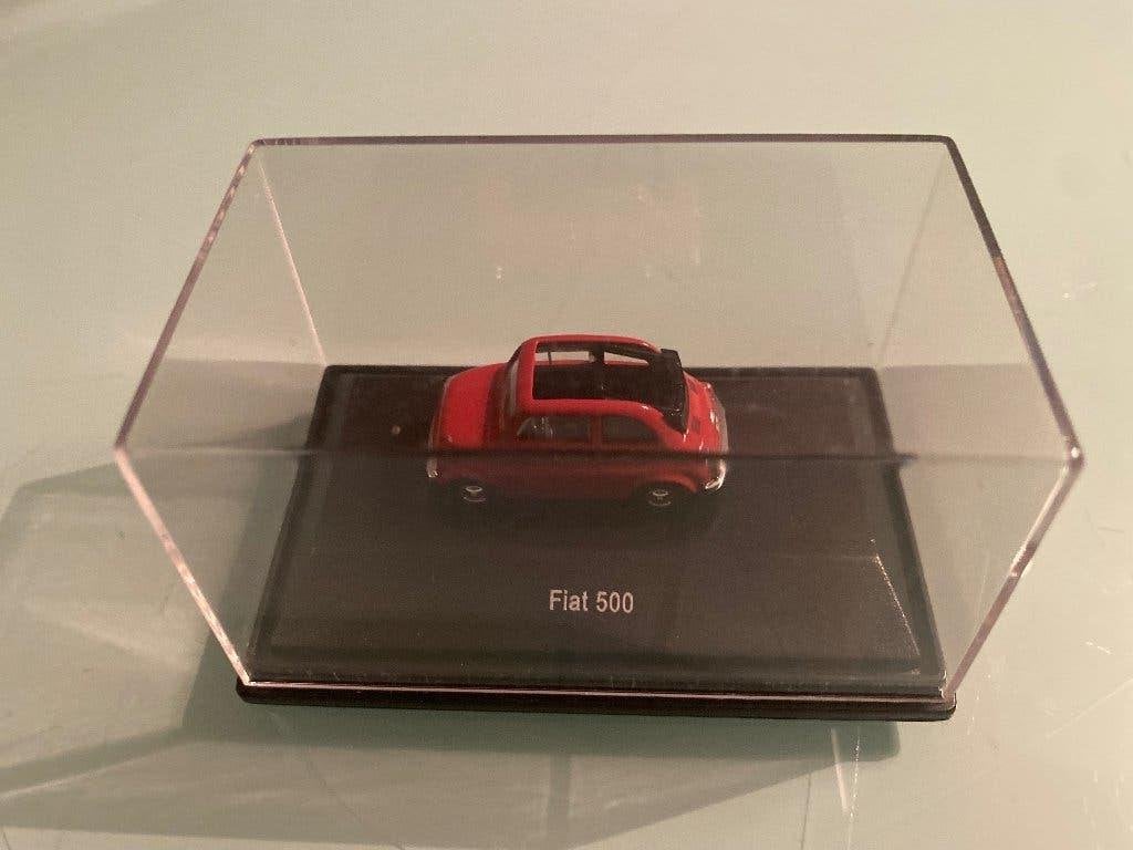 Fiat 500 1:87 rood cabrio, Ophalen of Verzenden, Nieuw, Auto, Overige merken