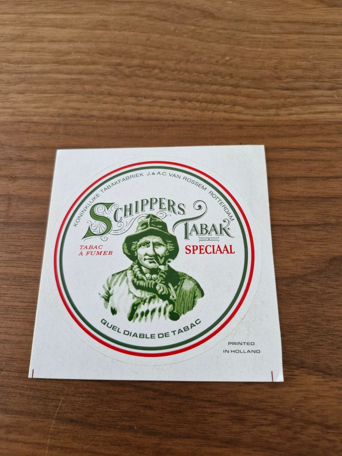 11054 Schippers Tabak Speciaal Sticker - Koninklijke Tabak, Verzamelen, Ophalen of Verzenden, Nieuw, Overige typen