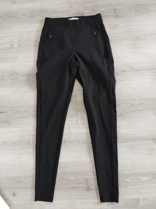 Studio Anneloes zwarte broek met ritsjes maat S, Studio Anneloes, Zwart, Ophalen of Verzenden, Zo goed als nieuw