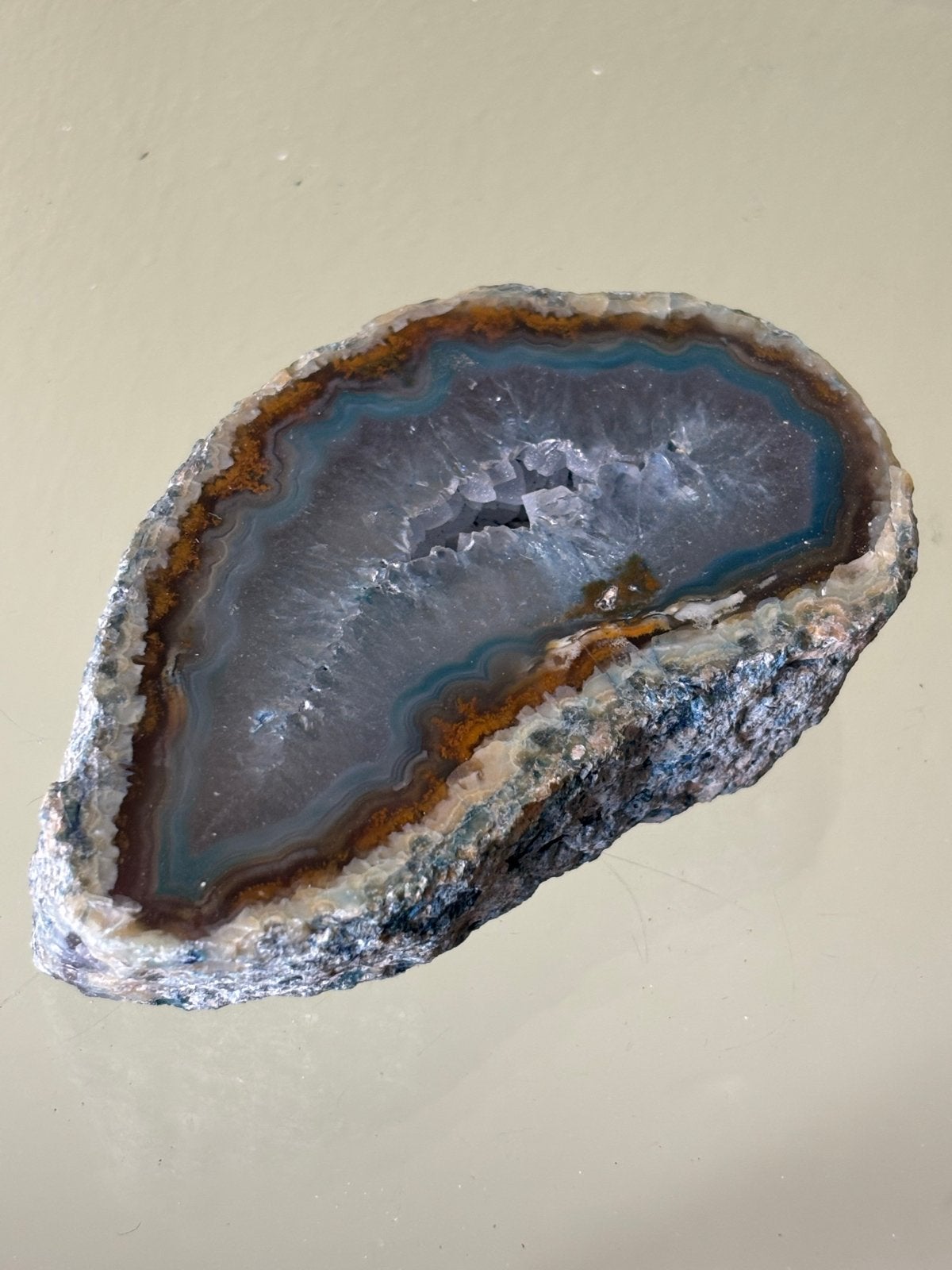 Agaat Edelsteen Geode - 180 gram, Ophalen of Verzenden, Nieuw