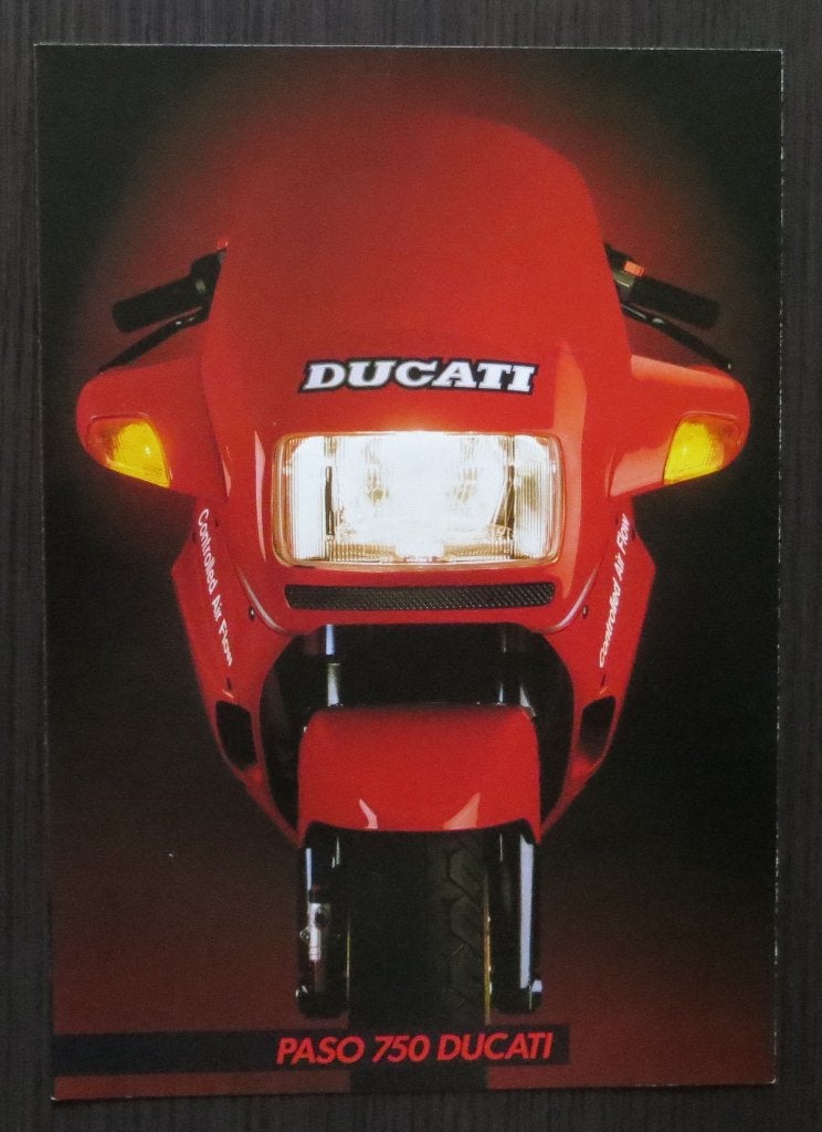 Folder Ducati Paso 750 - ca. 1986 - 8 blz (Ital/Eng), Motoren, Verzenden, Ducati