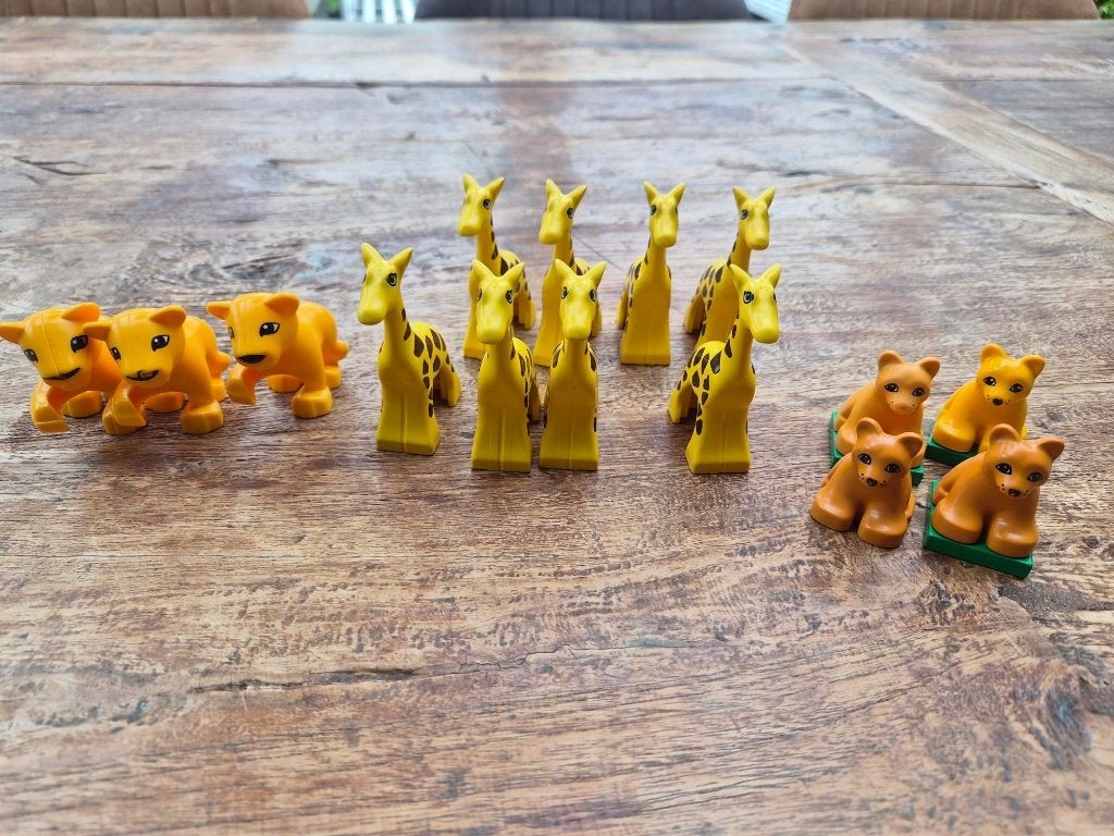 duplo jungle dieren, Overige thema's, Overige typen, Ophalen of Verzenden, Zo goed als nieuw