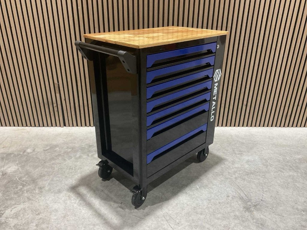 Metallo XXL META-7HS6G-Wood Roof Gereedschapswagen Gevuld‼️, Ophalen, Gevuld, Nieuw