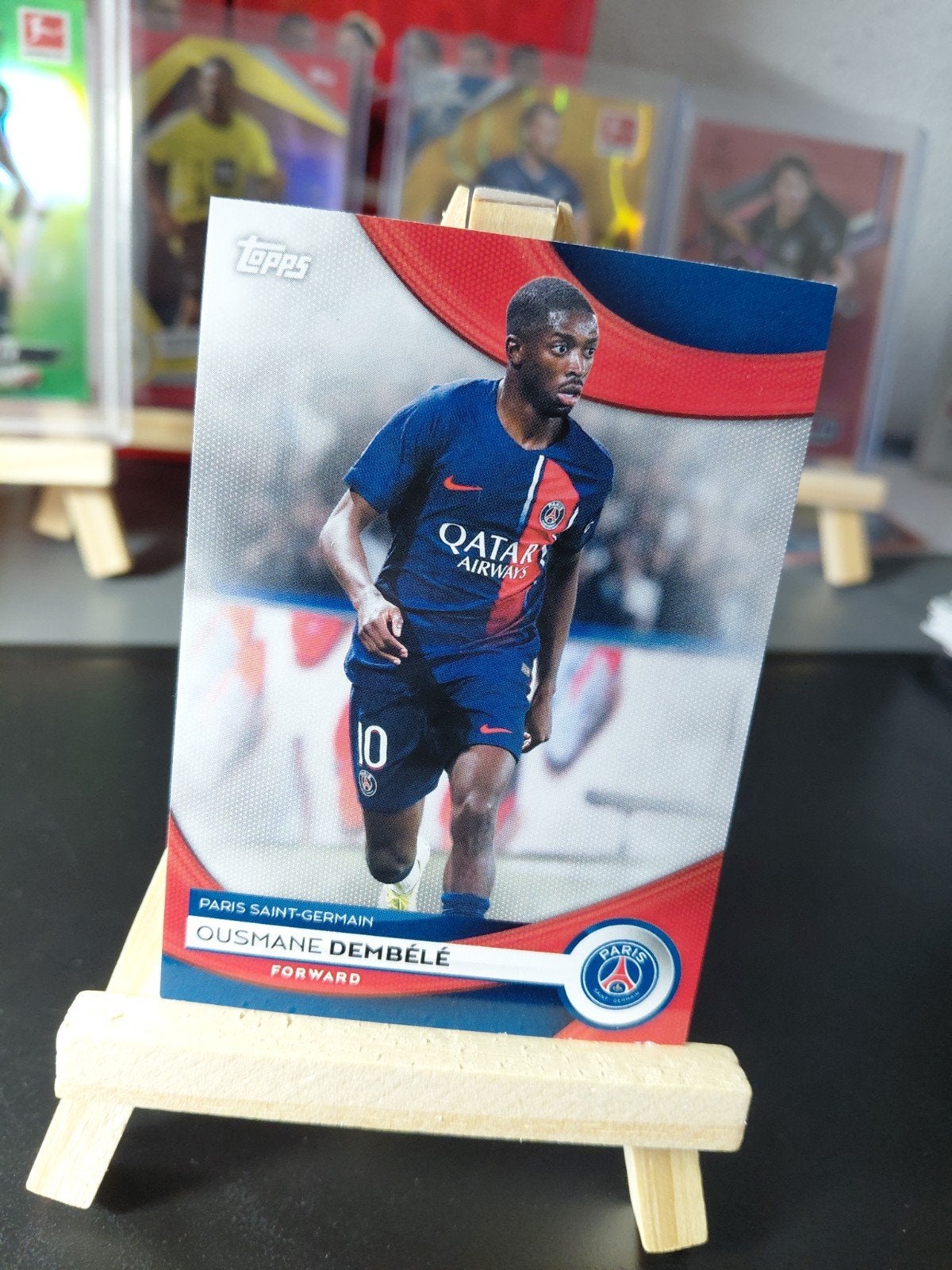 ousmane dembele (psg) topps team set 2023/24, Ophalen of Verzenden, Nieuw, Buitenlandse clubs, Poster, Plaatje of Sticker