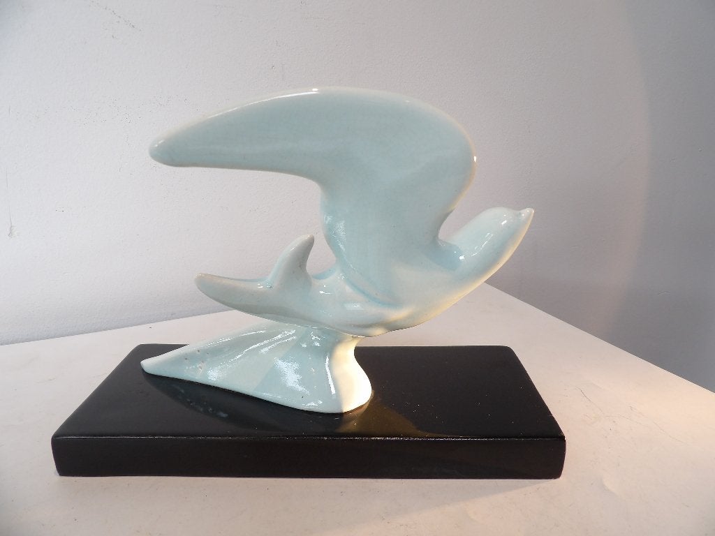 Frans Art Deco Zwaluw Beeldje, 30/40er jaren, Ophalen of Verzenden