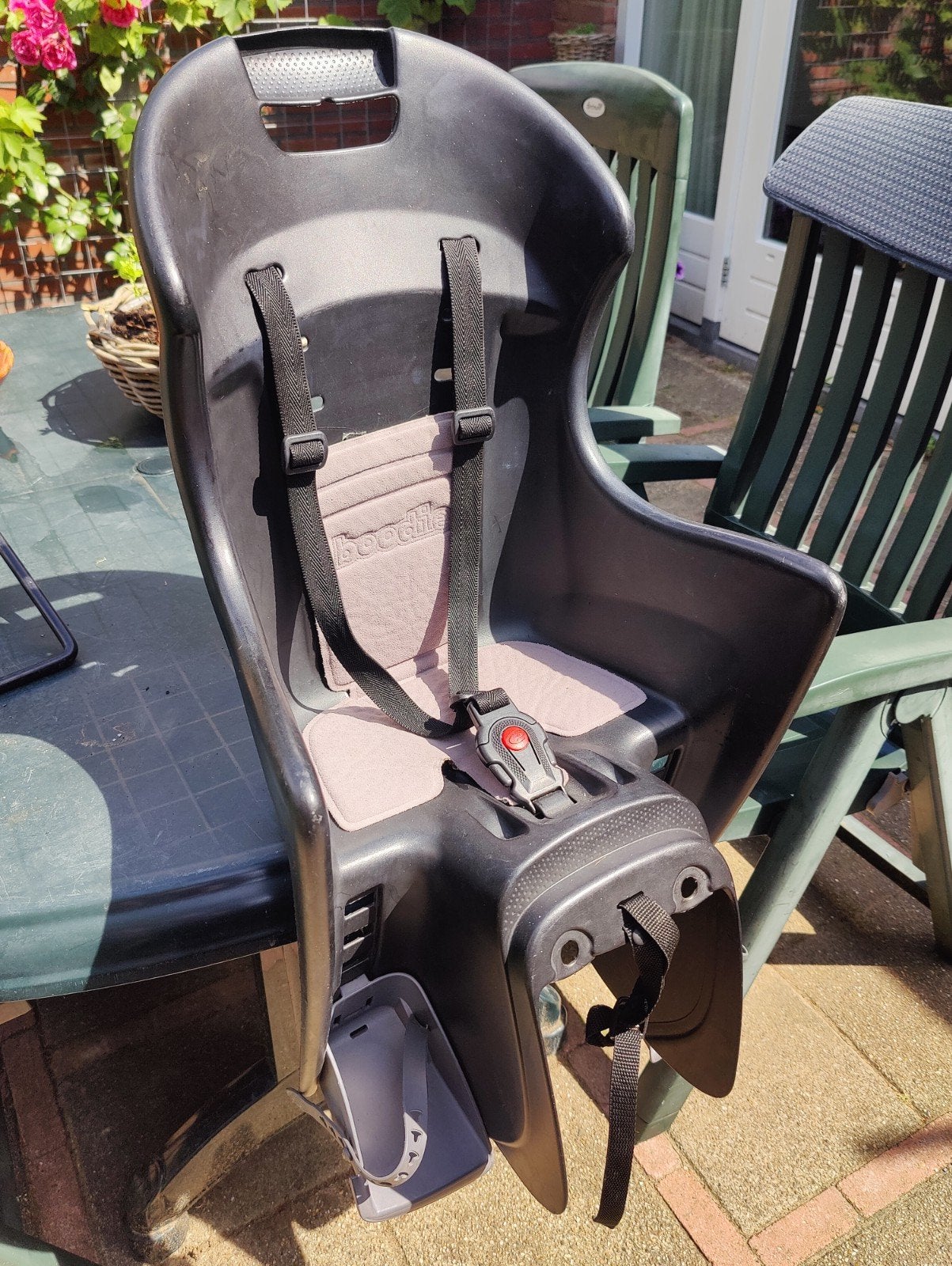 Polisport Boodie Kinderzitje Achterop Fiets, Ophalen, Achterzitje, 9 t/m 18 kg, Polisport