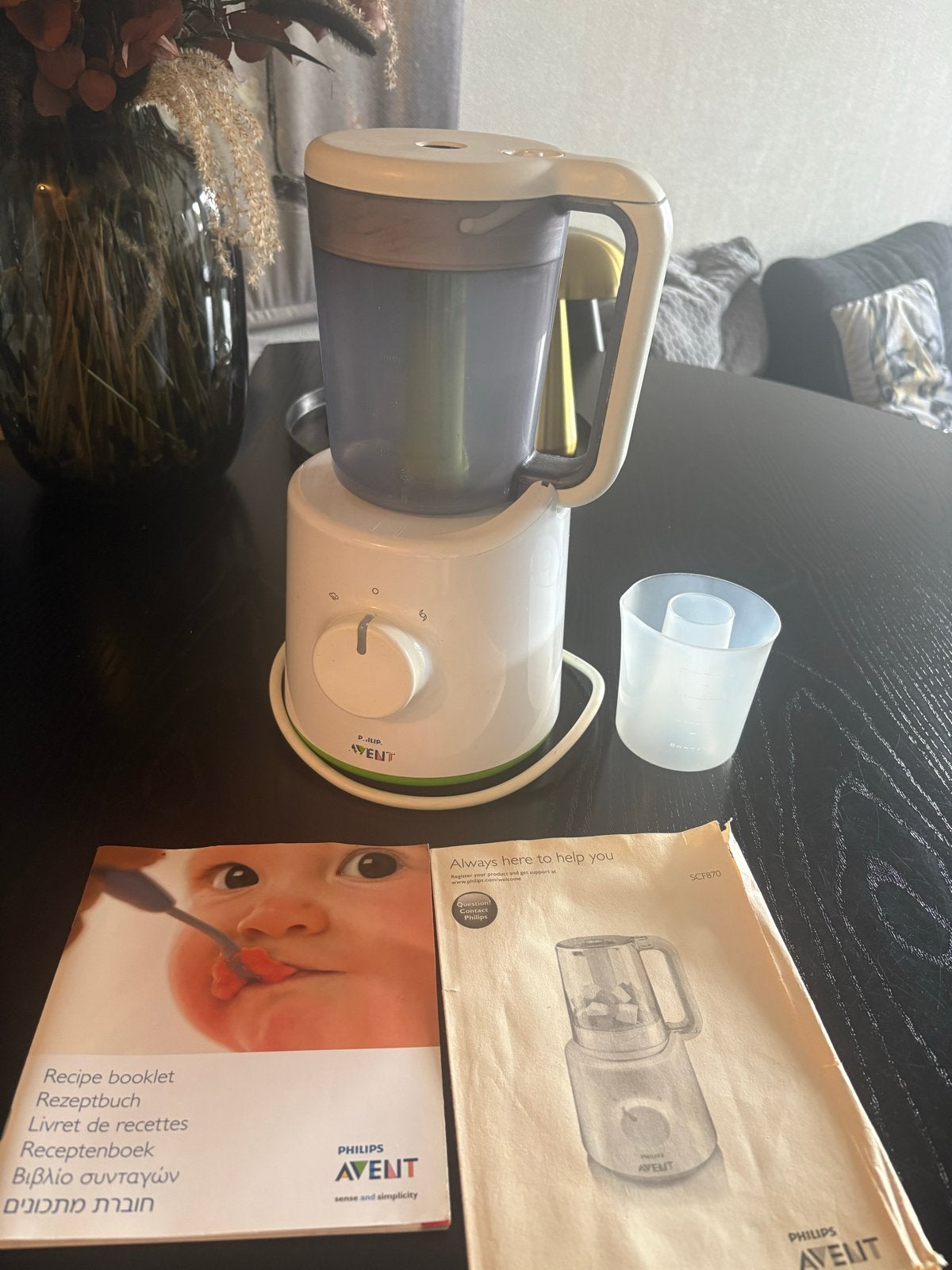 Philips Avent Stomer Blender met receptenboekje, Ophalen, Gebruikt, Stoomfunctie, Philips Avent