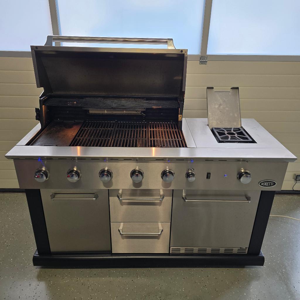 Boretti Marciano Luxe RVS Buitenkeuken Gasbarbecue BBQ, Ophalen, Gebruikt, Borretti, Gas