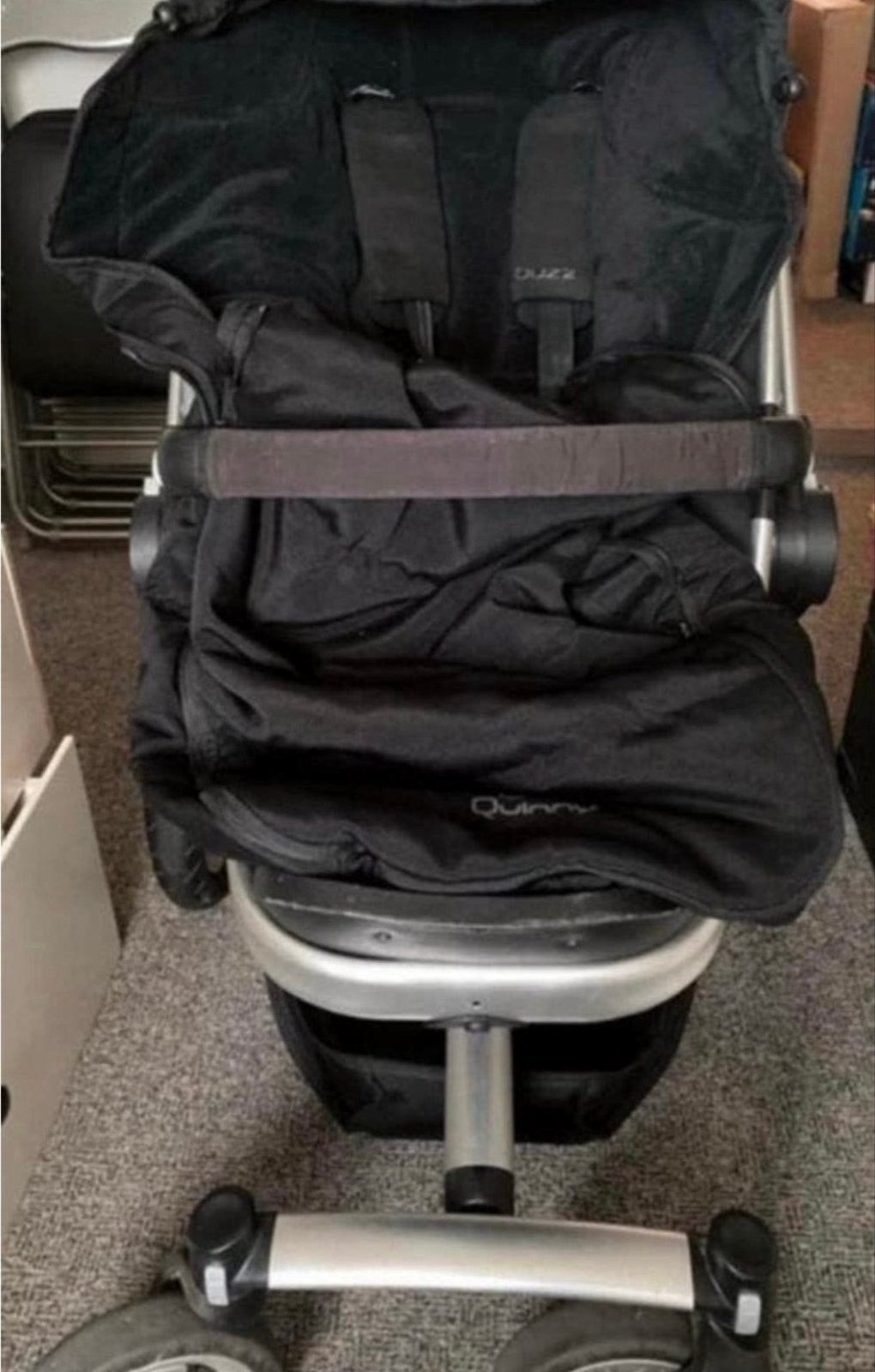Quinny combiwagen set, Kinderen en Baby's, Kinderwagens en Combinaties, Ophalen, Gebruikt, Verstelbare duwstang, Quinny