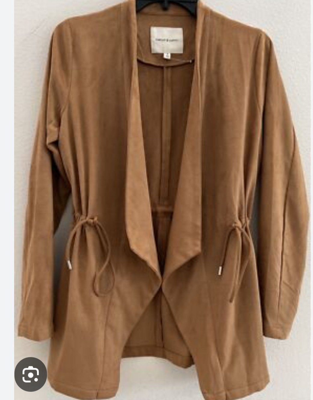 Cotton Club Suedine Drape Jasje Maat M, Kleding | Dames, Maat 38/40 (M), Bruin, Ophalen of Verzenden, Zo goed als nieuw