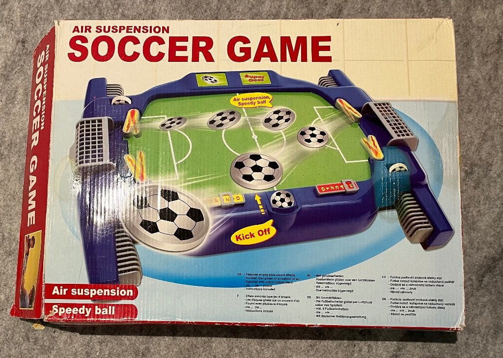 Tafelvoetbal spel air, Ophalen, Gebruikt