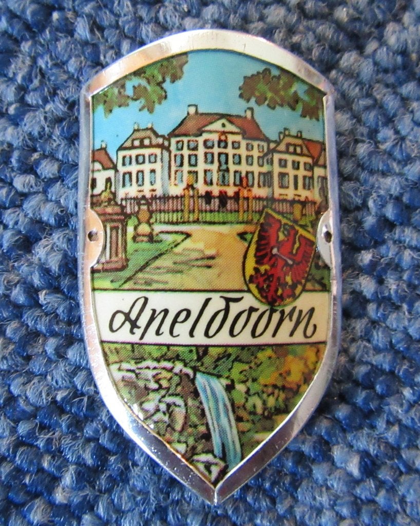 Wandelstokplaatje Paleis Het Loo 't Loo Apeldoorn Vóór 1980, Ophalen of Verzenden, Overige materialen