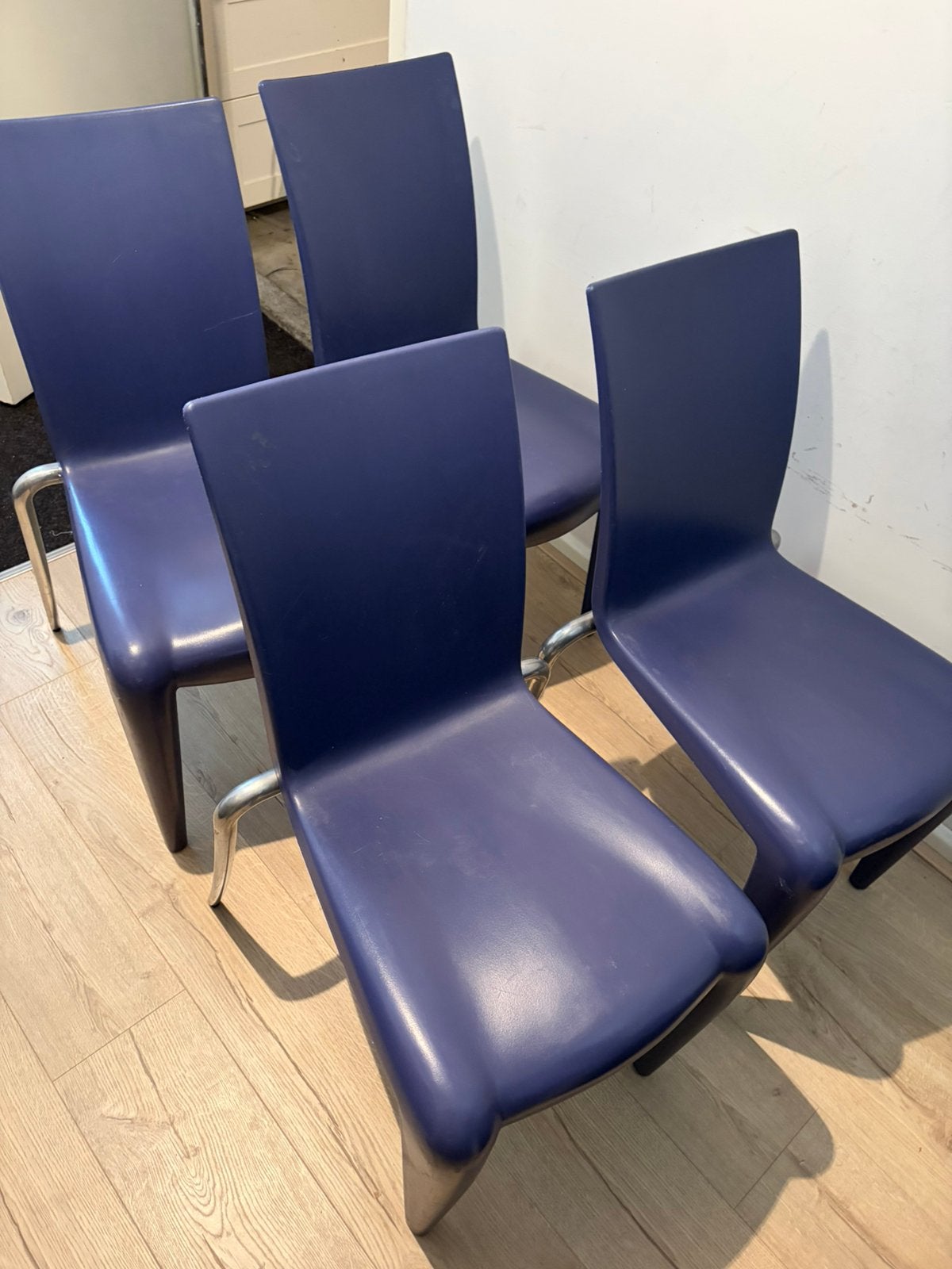 4 Vitra Louis 20 stoelen van Philip Starck, Huis en Inrichting, Stoelen, Ophalen, Gebruikt, Overige kleuren, Vier