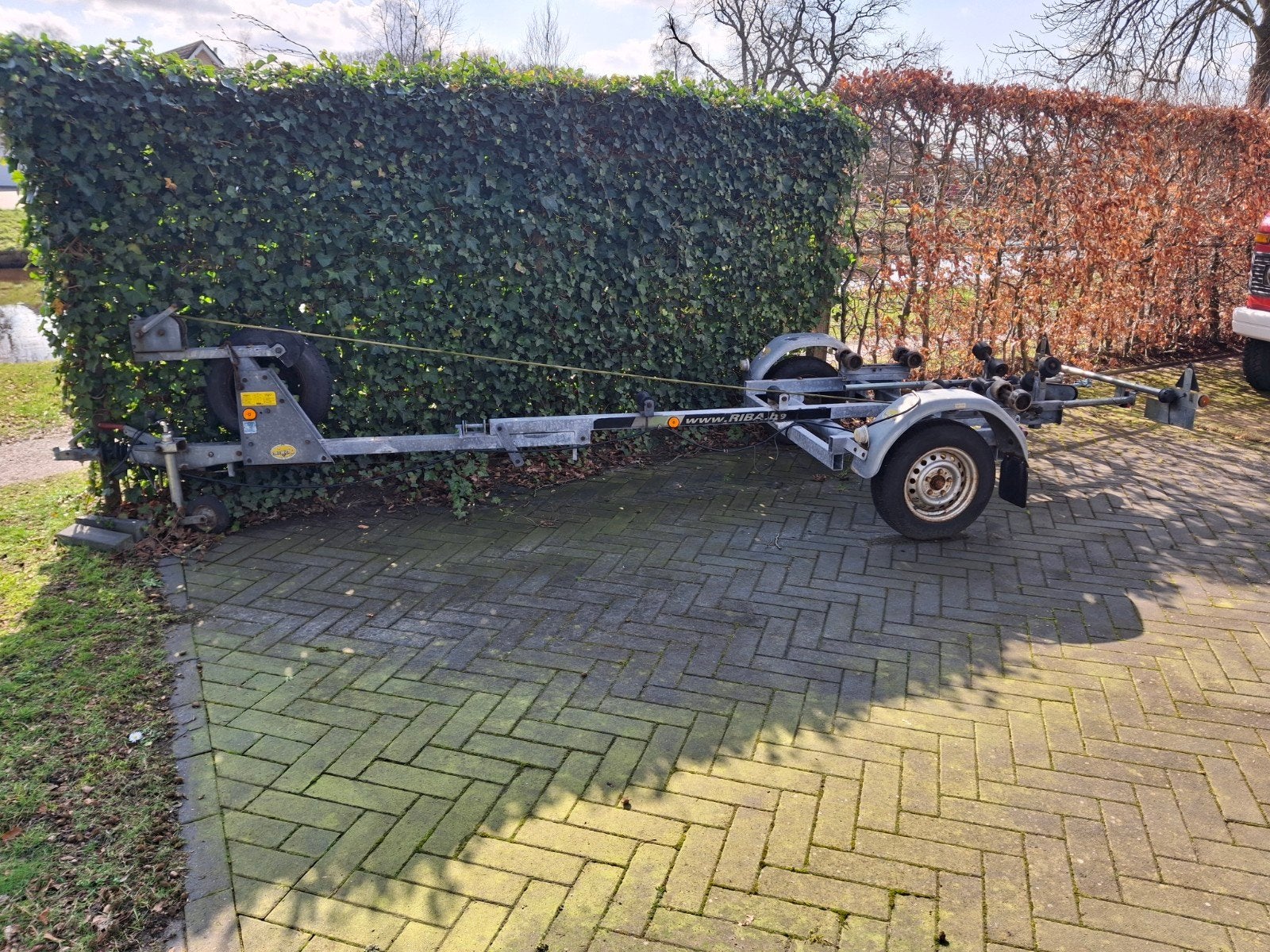 Riba boottrailer, Watersport en Boten, Boottrailers, Ophalen, Gebruikt, Overige typen, Kantelbaar