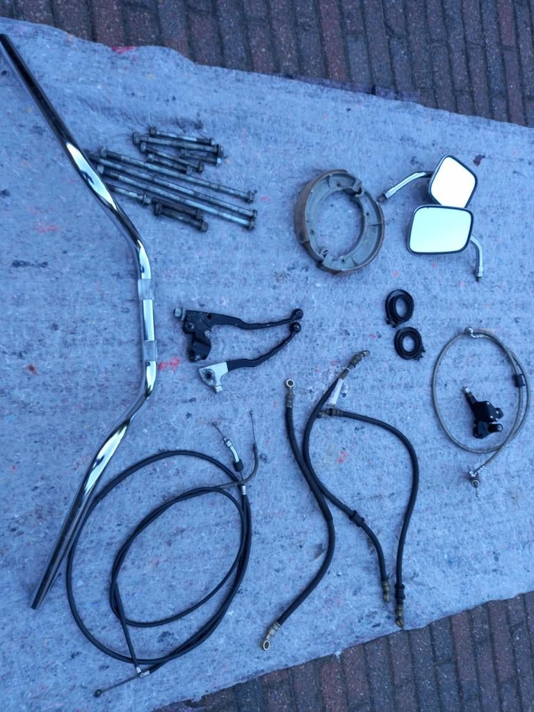 Onderdelen Yamaha xs650, Ophalen