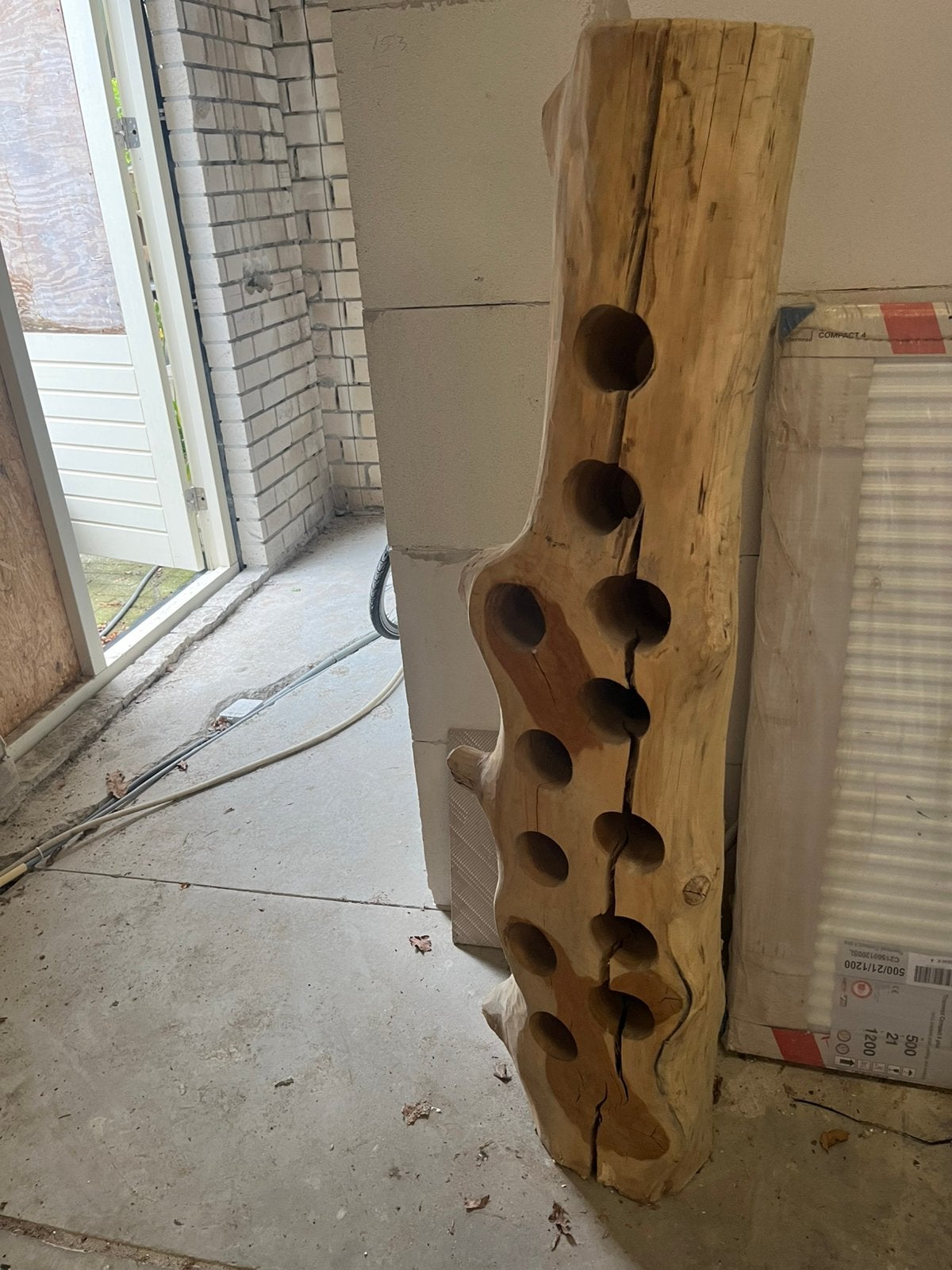 Mooi robuust wijn opslag/ display, Ophalen, Zo goed als nieuw, Hout