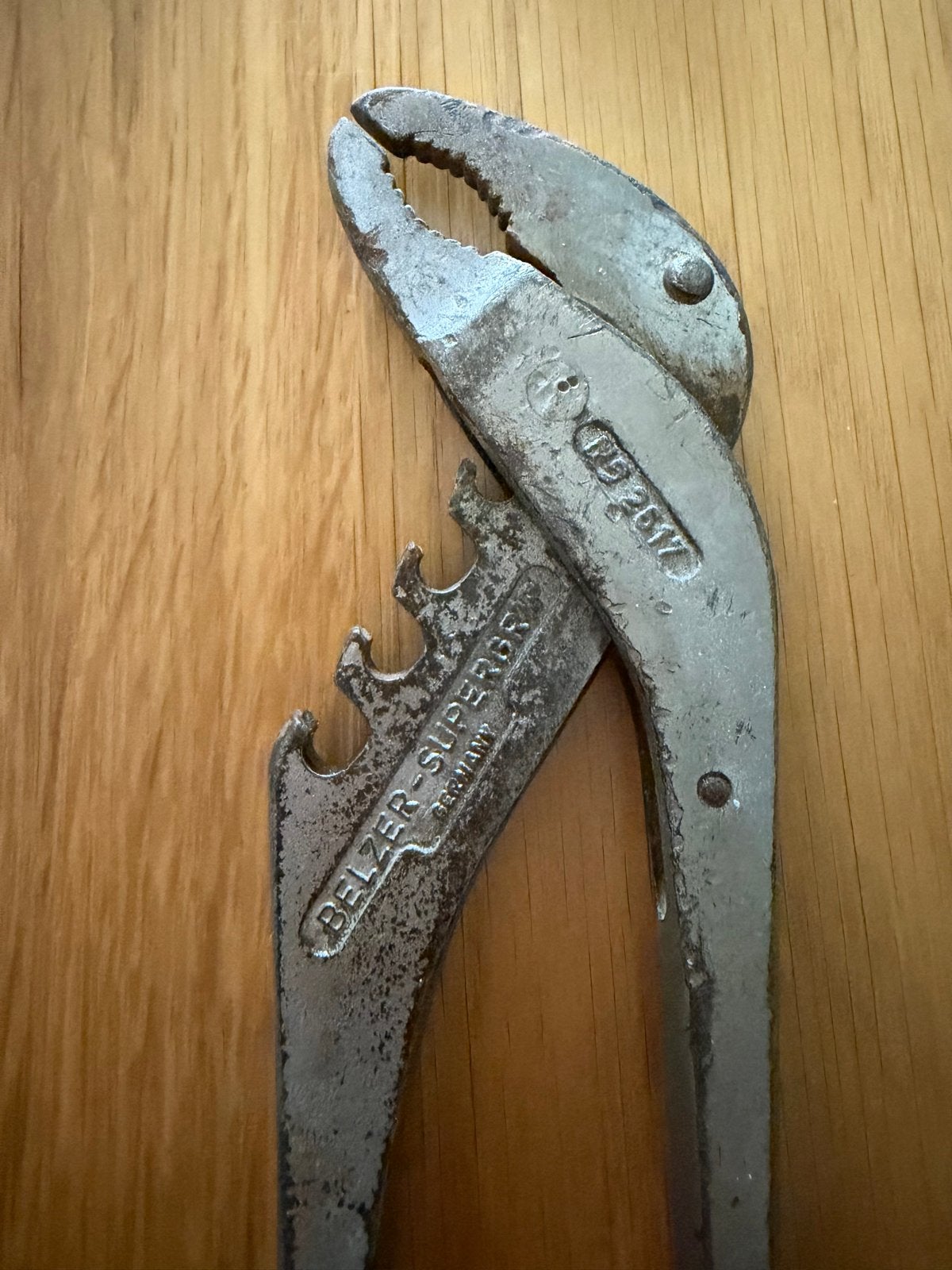 Belzer Supergrip Waterpomptang - Vintage Gereedschap, Ophalen of Verzenden, Gebruikt, Tang, Overige merken
