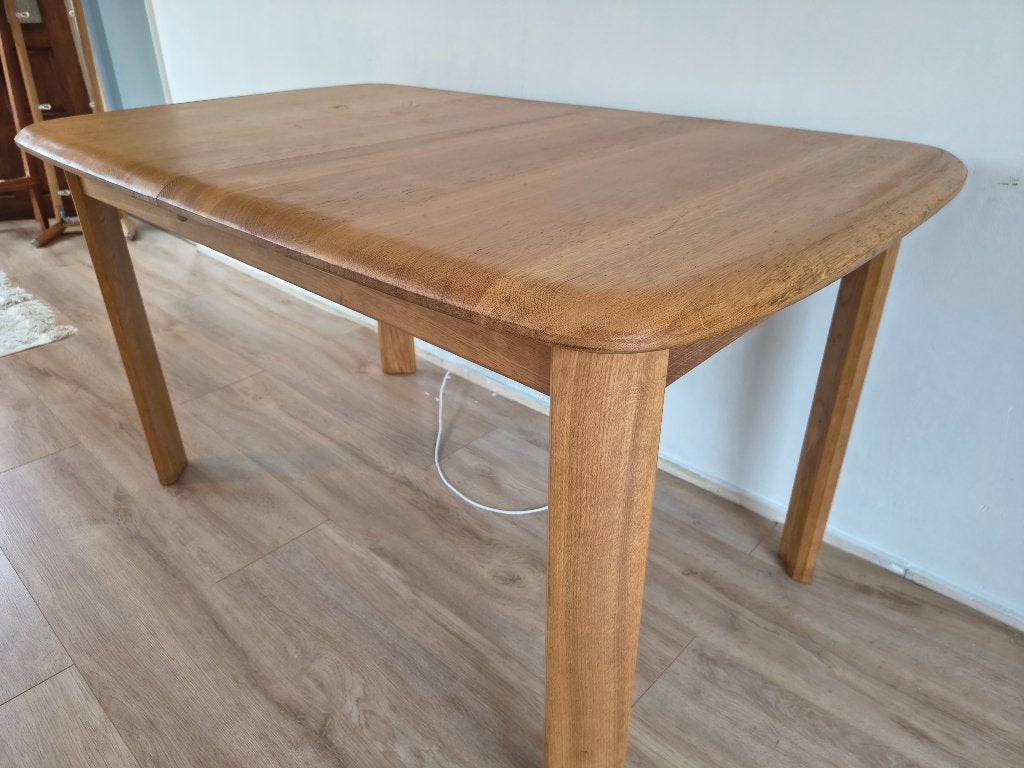 Eiken Eettafel – Design & Uitschuifbaar (Free delivery), Huis en Inrichting, Tafels | Eettafels, Scandinavisch design, Zo goed als nieuw