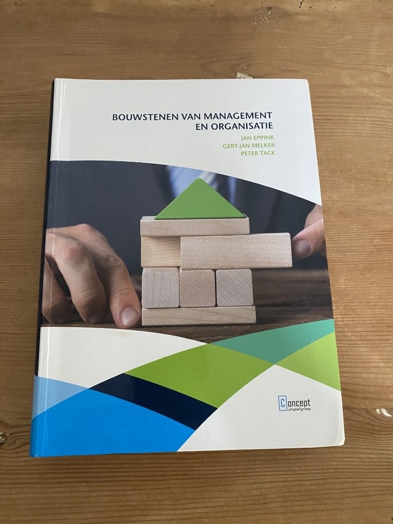 Bouwstenen van management en organisatie, Ophalen of Verzenden, Beta, Zo goed als nieuw, HBO