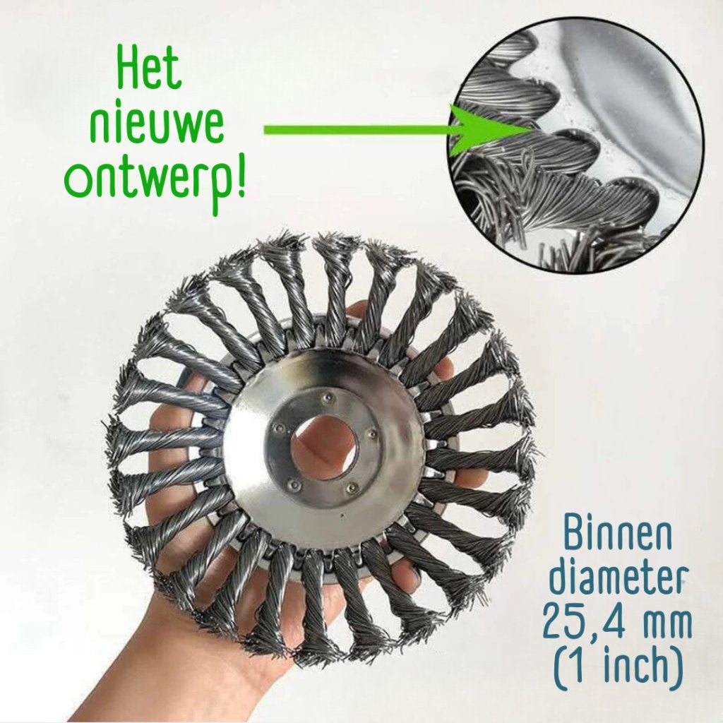 Staal borstel onkruidborstel bosmaaier trimmer 6 inch 15cm, Tuin en Terras, Grastrimmers, Denico.power@gmail.com, De van der schurenweg