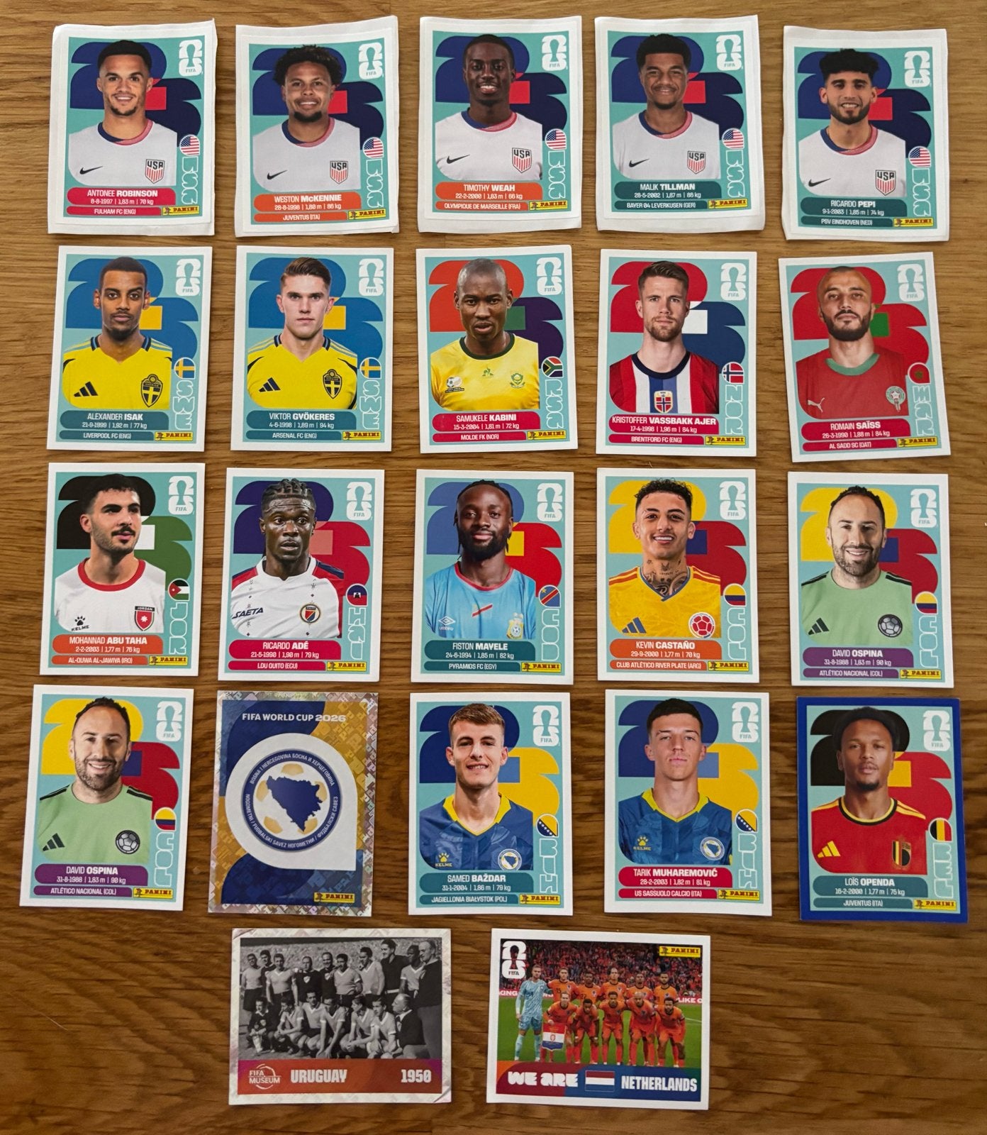 Panini FIFA World Cup 2026 Stickers, Ophalen of Verzenden, Zo goed als nieuw, Meerdere stickers