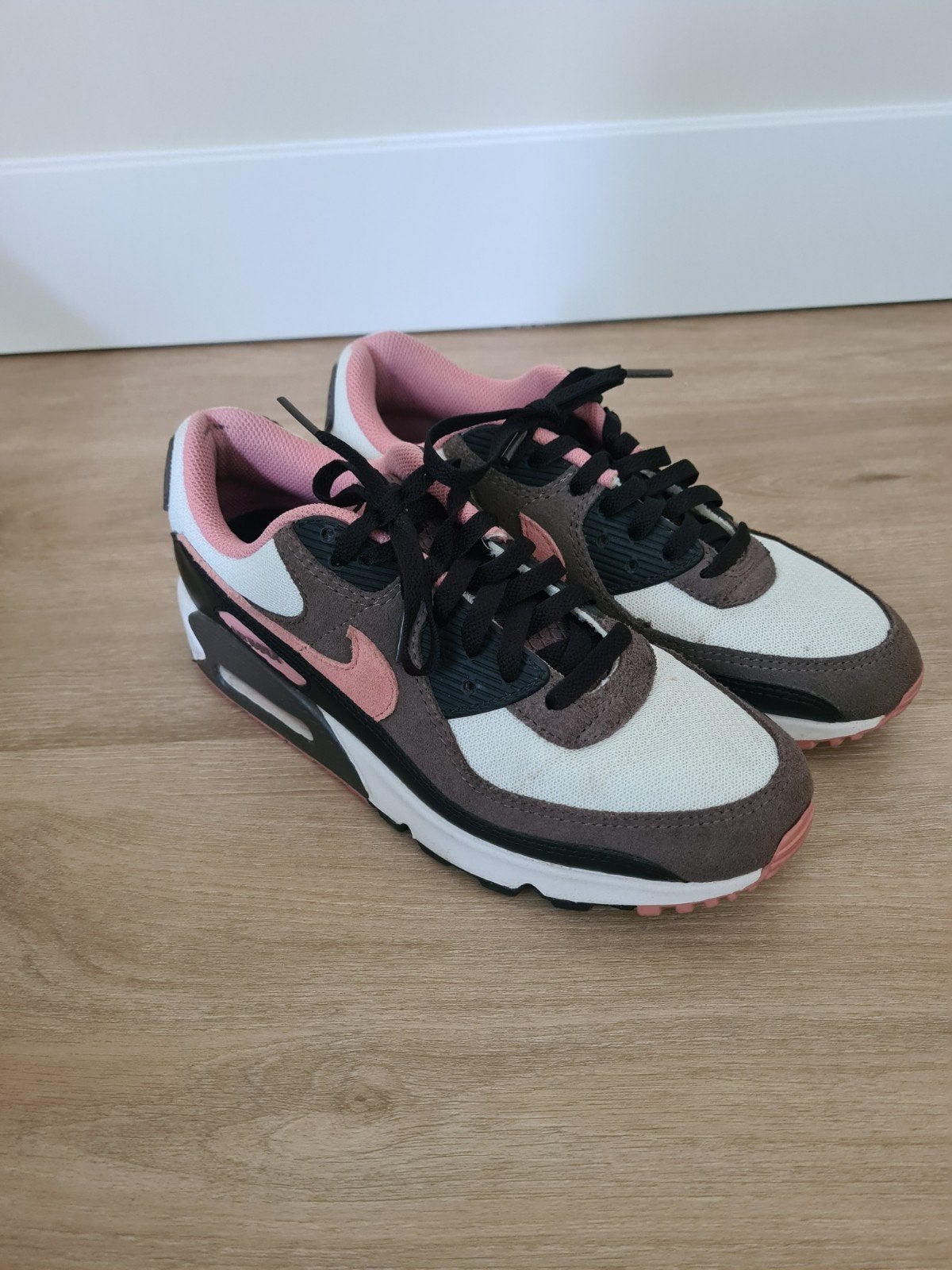 Nike Air Max 90 sneakers - Bruin, Roze, Wit maat 40, Bruin, Nike, Ophalen of Verzenden, Sneakers of Gympen