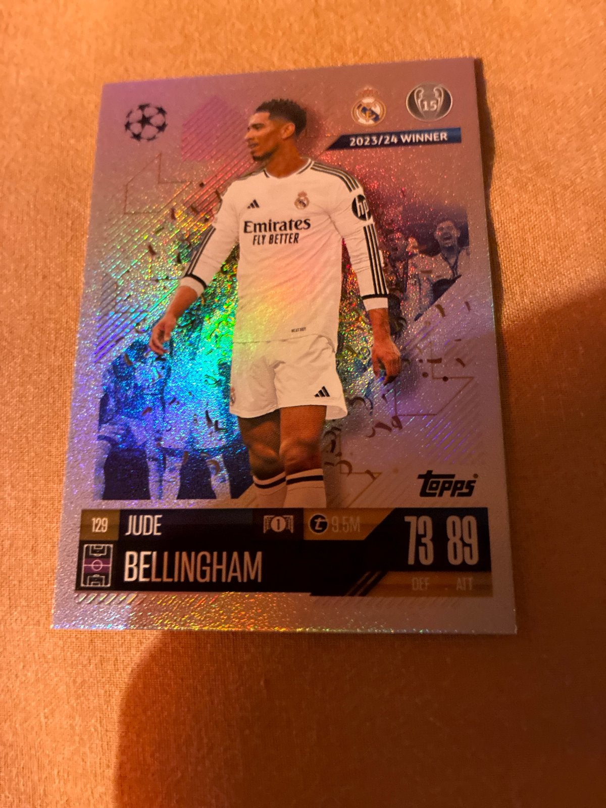 Jude Bellingham Topps Match Attax Champions League Kaart, Ophalen, Zo goed als nieuw, Buitenlandse clubs, Spelerskaart