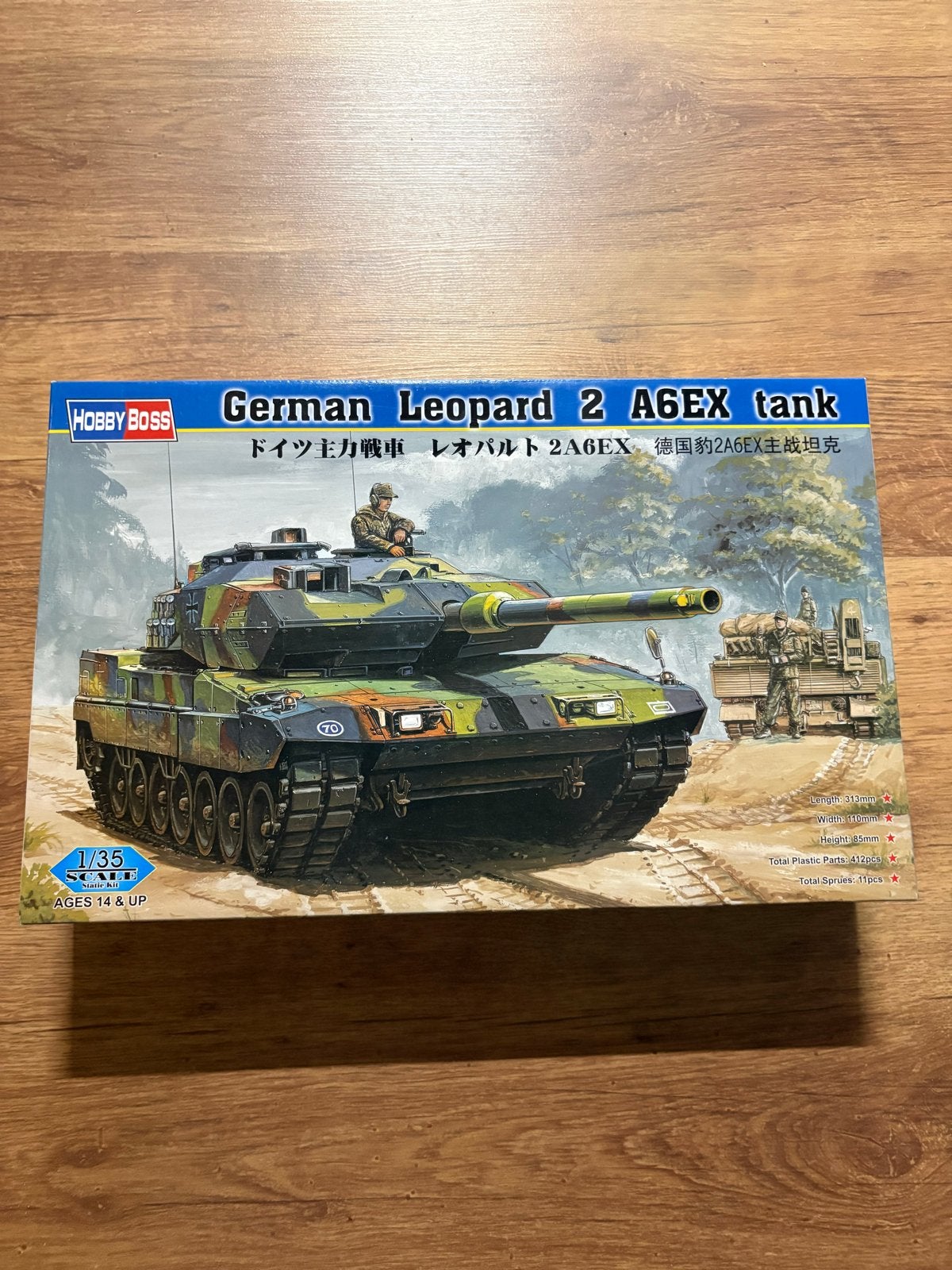 Hobby Boss German Leopard 2 A6EX Tank Modelbouw, Tank, 1:32 tot 1:50, Nieuw, Ophalen