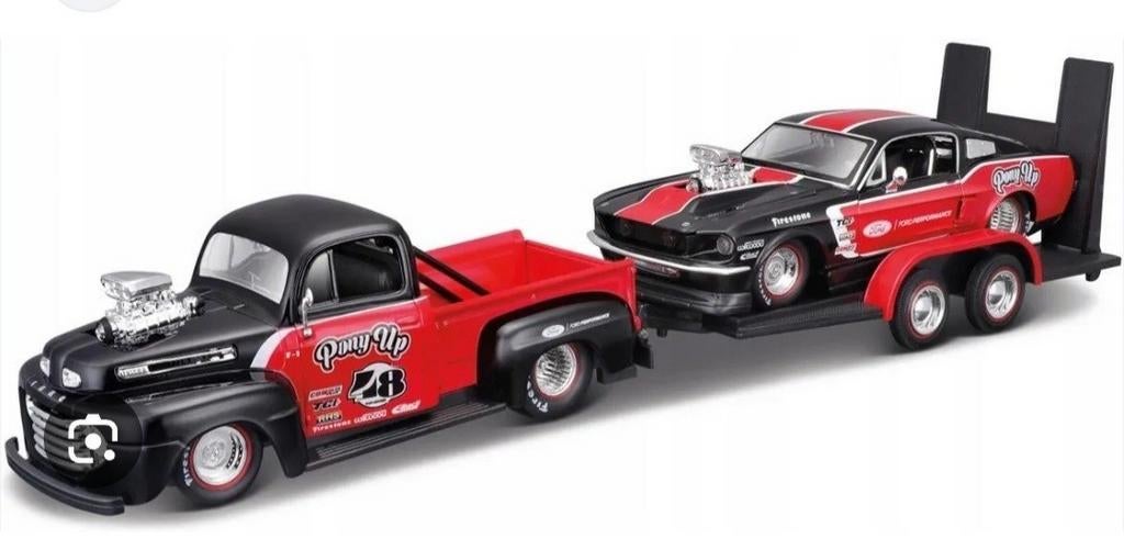 Ford 1 Pick Up 1948 + Ford Mustang 1967 modelauto set, Ophalen of Verzenden, Nieuw, Auto, Overige merken
