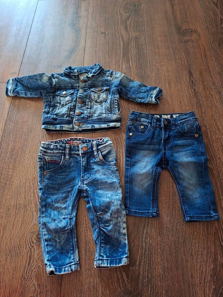Baby spijkerjasje (mt 62), 2 spijkerbroekjes (mt 62 en mt 68, Kinderen en Baby's, Ophalen of Verzenden, Zo goed als nieuw, Feetje