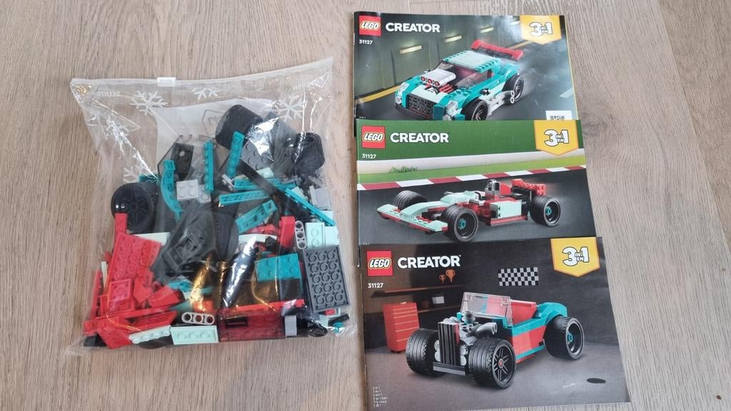 Lego Creator 31127 - Fantasie Raceauto (zonder doosje), Ophalen of Verzenden
