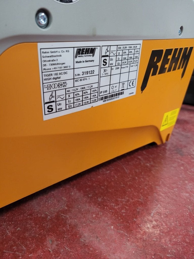 REHM TIG lasapparatuur Divers DC/ACDC, Ophalen of Verzenden, Zo goed als nieuw, 150 tot 250 ampère, Tig
