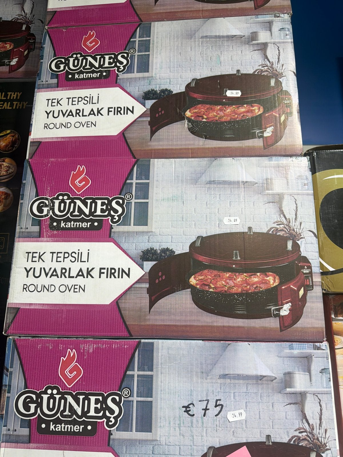Güneş Turkse Pizza Oven - Ronde Oven voor Perfecte Pizza's, Minder dan 45 cm, Overige merken, Pizzaoven, Ophalen of Verzenden