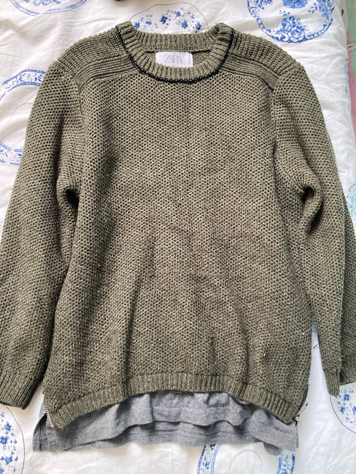 Zara Groene Trui Maat 134, Ophalen of Verzenden, Gebruikt, Jongen of Meisje, Trui of Vest