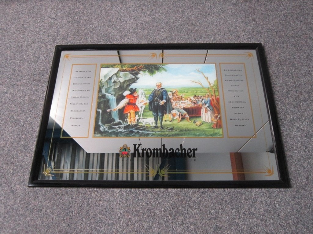 KROMBACHER BIER SPIEGEL, Ophalen, Nieuw, Overige typen, Overige merken