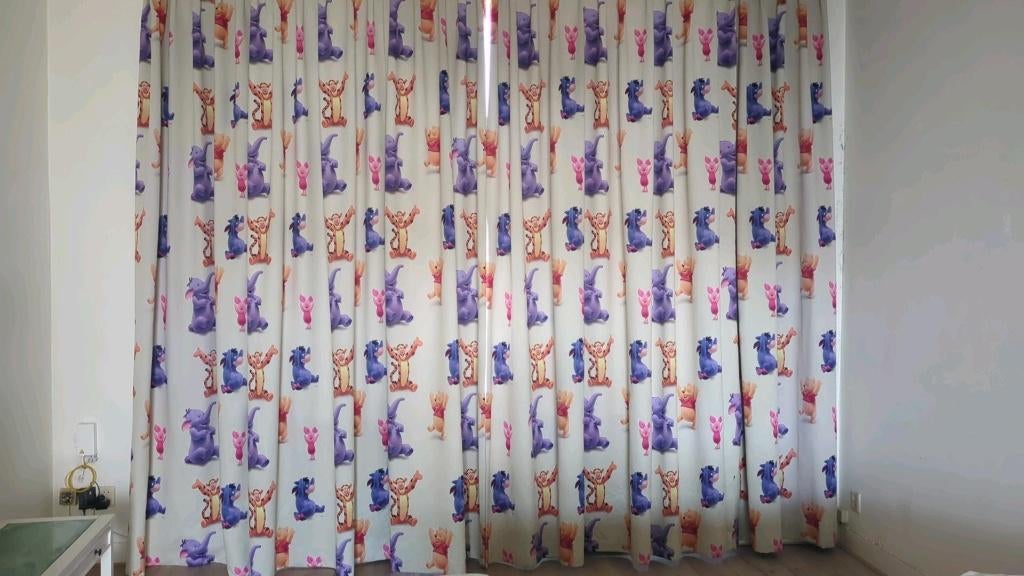 Gordijnen Winnie the Pooh, Gebruikt, Overige kleuren, 200 cm of meer, Ophalen of Verzenden
