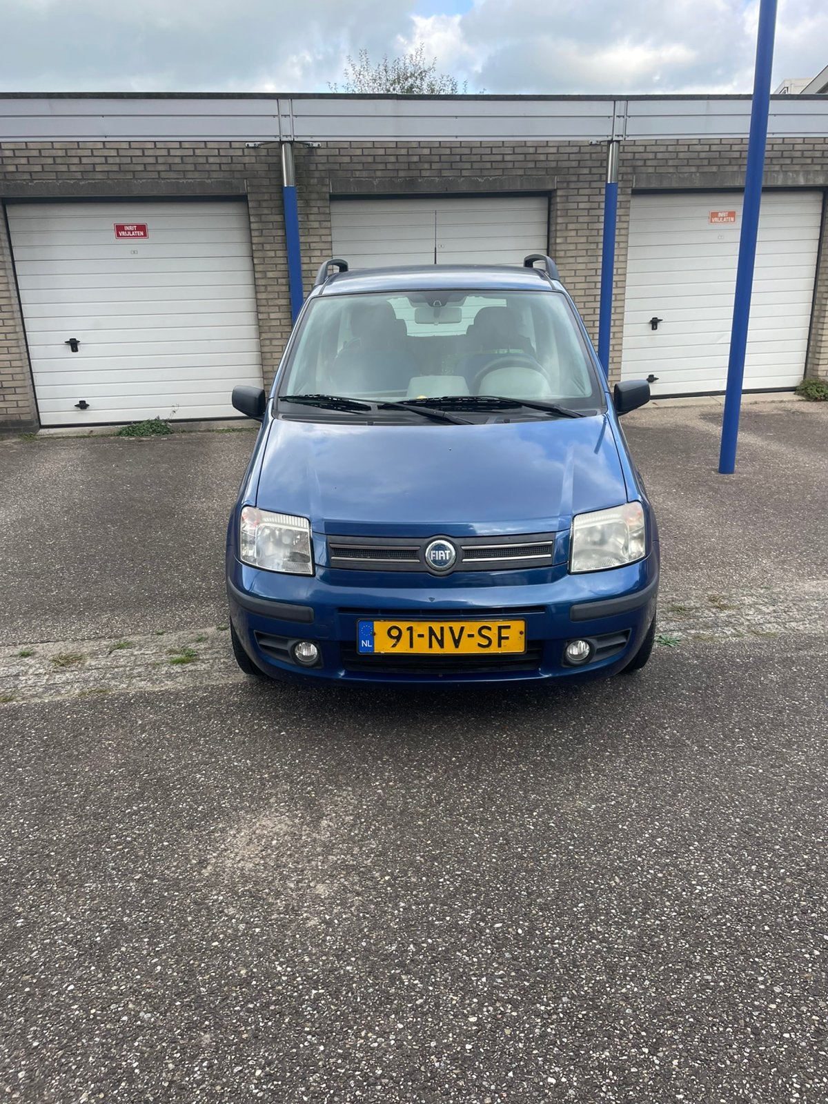 Fiat Panda 1.2 2004 Blauw 5-deurs nwe apk, Auto's, Voorwielaandrijving, Metallic lak, Stof, Origineel Nederlands