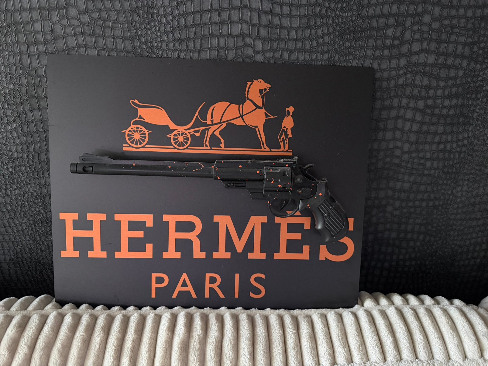 Hermes gun schilderij, Ophalen of Verzenden